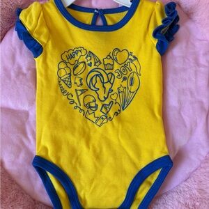 NFL RAMS Yellow and Blue Kids Bodysuit